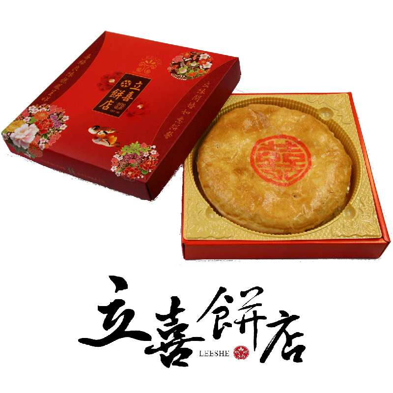 【立喜餅店】M18油皮-招牌香菇素喜餅12兩/1斤，6盒起訂